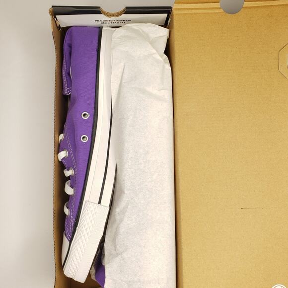 Converse Mens Size 12 All Star Chuck Taylor Hi High Top Sneaker Electric Purple - Picture 3 of 6